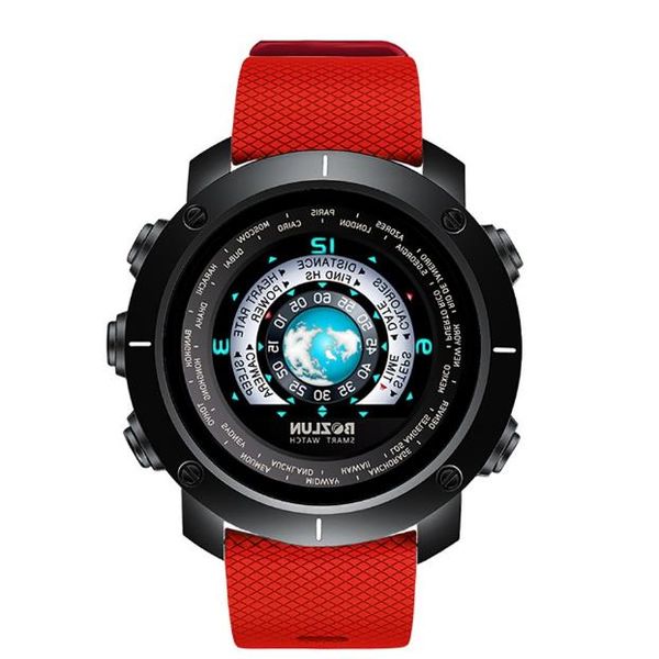 

heart rate monitor step movement bluetooth pgraphy smart alert fashion color screen smart watch man 2018, Slivery;brown