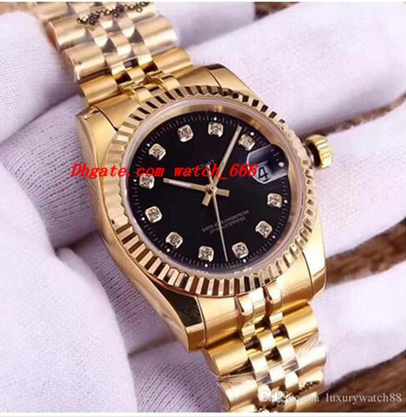 

Luxury Wristwatch 5 Style 116238 36mm Black Dial w/Diamonds Men's Wrist Watch Mechanical Automatic Men Watches Top Quality