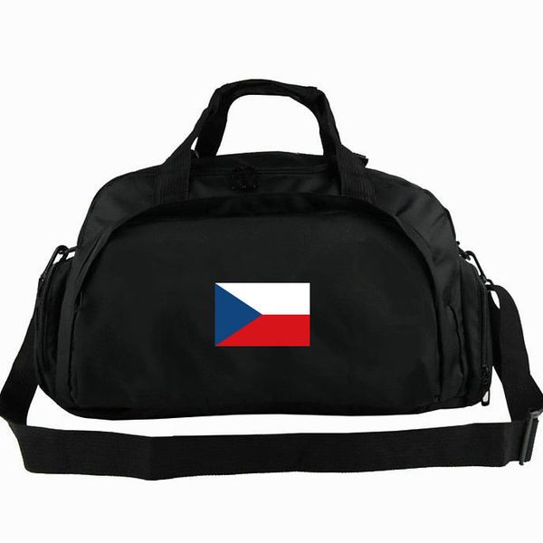 

czech duffel bag czechia flag tote cze national backpack country banner 2 way use luggage sport shoulder duffle badge sling pack