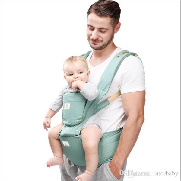 Marsupio Vita Sgabello Walkers Neonato Sling Wrap Hold Cintura in vita Zaino Bambini Cintura traspirante Hipseat Infant Hip Seat Bretelle B3975