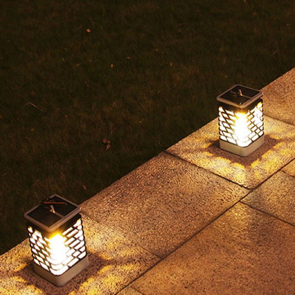 

fire dancing solar lantern outdoor hanging garden lights solar powered flame torch lanterns for pathway garden deck waterproof