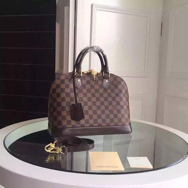 

Alma Small Handbag Damier Ebene Canvas Crossbody N53151 TOP OXIDIZED REAL LEATHER ICONIC BAGS SHOULDER BAG TOTES BUSINESS MESSENGER BAGS