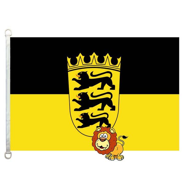 

baden wÃ¼rttemberg country flags flag,90*150cm ,100% polyester, banner,digital printing