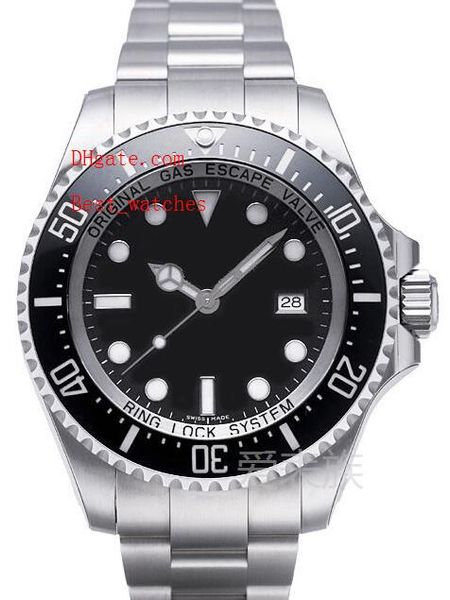 

фабричный поставщик роскошная керамическая рамка из нержавеющей стали black dial 116660 44мм автоматические механические мужские часы для му, Slivery;brown