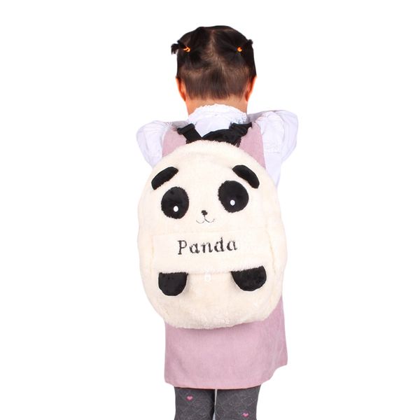 

childrens panda backpack baby plush school bag child 2-4 years old cartoon backpacks girls boys student animal cute shouldbag