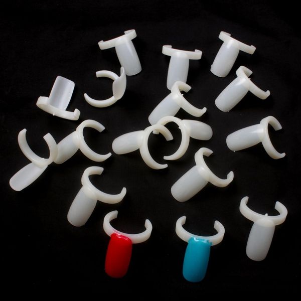 

1 bag 50pcs acrylic full false nail tips polish uv gel color display nail art ring style tips display for salon beauty, Red;gold