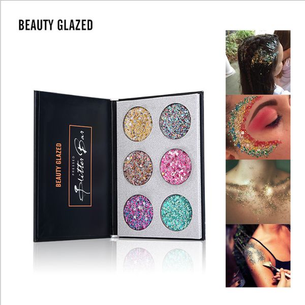 

beauty glazed sequin glitters eyeshadow palette ultra pigmented shadows glitter diamond shimmer makeup eyeshadow pallete