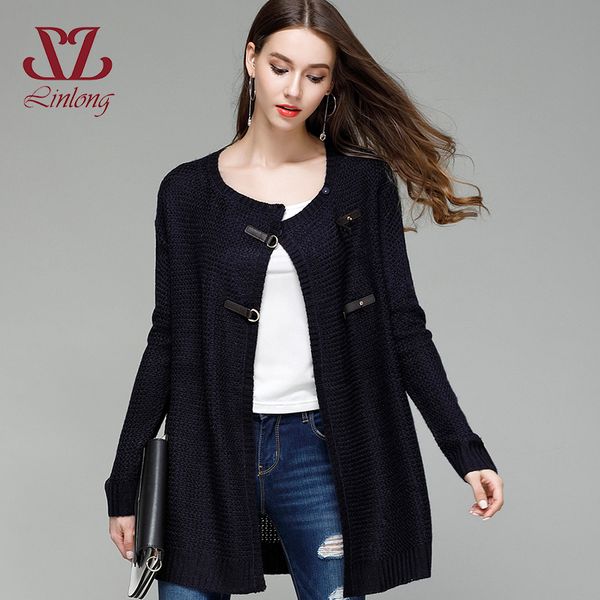 

autumn knitted long cardigan female winter korean style women sweater cardigan coat causal sweater jumper outerwear 2018 b216, White;black
