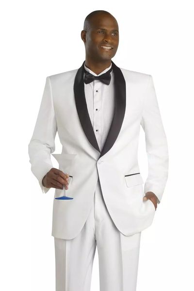 

custom white slim fit men suits for wedding groom tuxedos 2 piece (jacket+pants) groomsmen prom party man blazer terno masculino, Black;gray