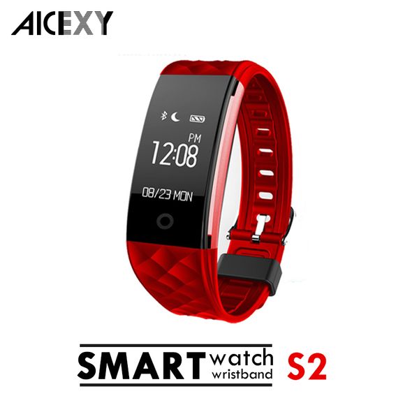 

Динамический сердечный ритм S2 Smartband фитнес-трекер счетчик шагов Smart Watch Band вибрации браслет для ios android pk ID107 fitbit tw64