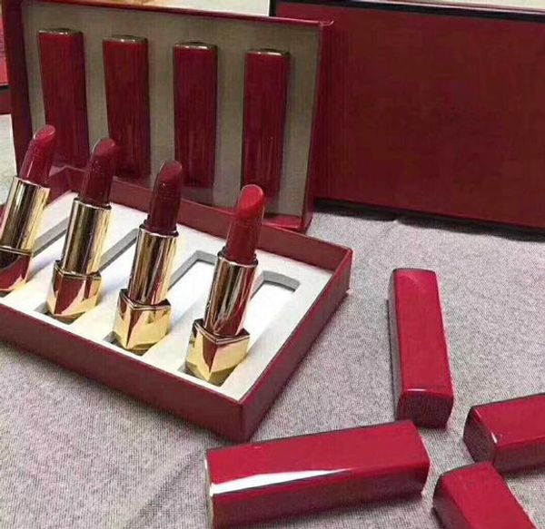 

New brand makeup 1 et 4pc four piece of lip tick moi turizing and nouri hing four piece of lip tick 3 5g red box hipping