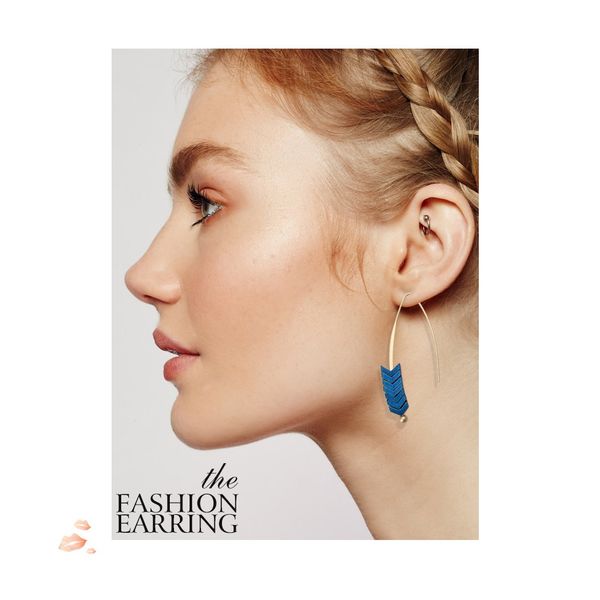 

arrow threader earrings unique design dangle hoops crawler climber earrings fashion jewelry for women girls, Silver