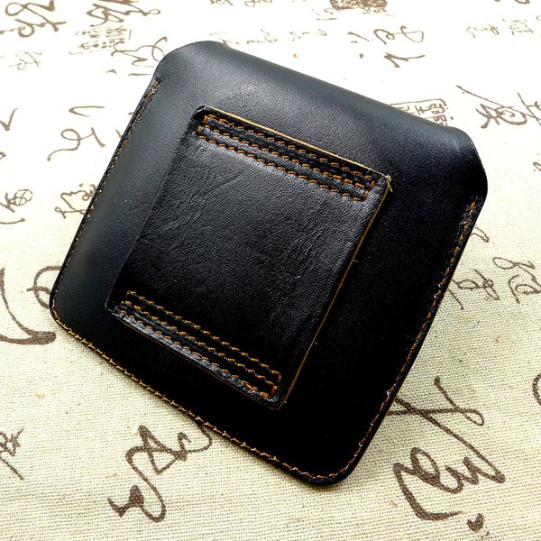 

mini waist bag thin waist pack leather fanny pack hanging belt wallet coin purse for men and women x85-80d