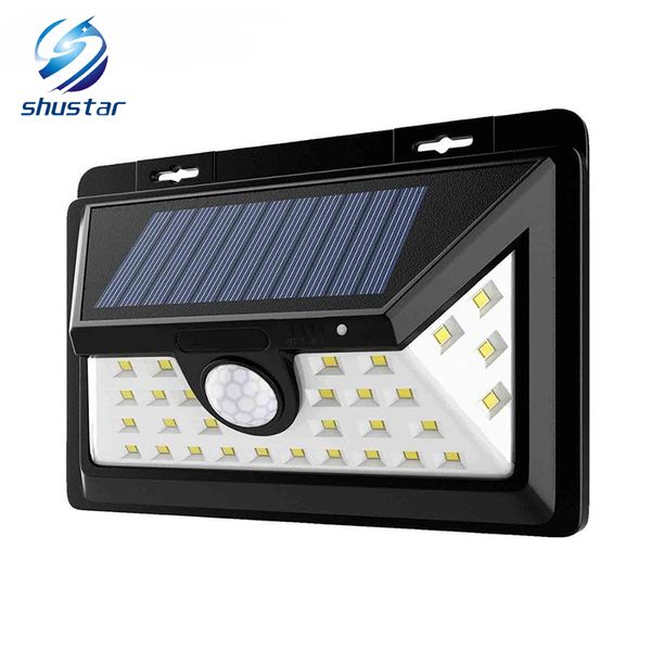 

водонепроницаемый 34 led белый свет солнечной энергии pir motion sensor безопасности настенный светильник 3 режима для сада двор улица путь