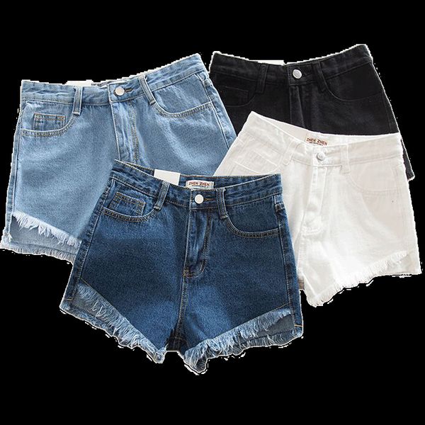 

2018 summer style women short jean school girl denim shorts, Blue