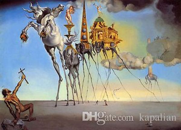 

Free Shipping Salva Dali Art Works High Quality Art Posters Prints Home Decor Wall Paper 16 24 36 47 inches