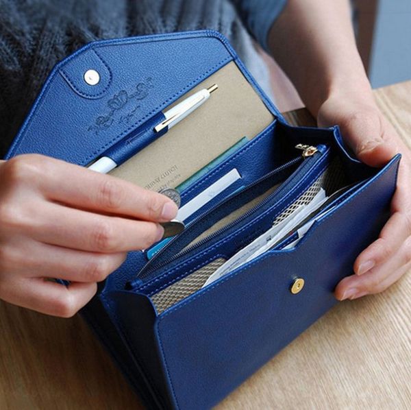 

rectangle fashionable leisure lady card bag pu pocket money wallet mobile wallet long coin purses card holders wallets passport alx-211, Red;black