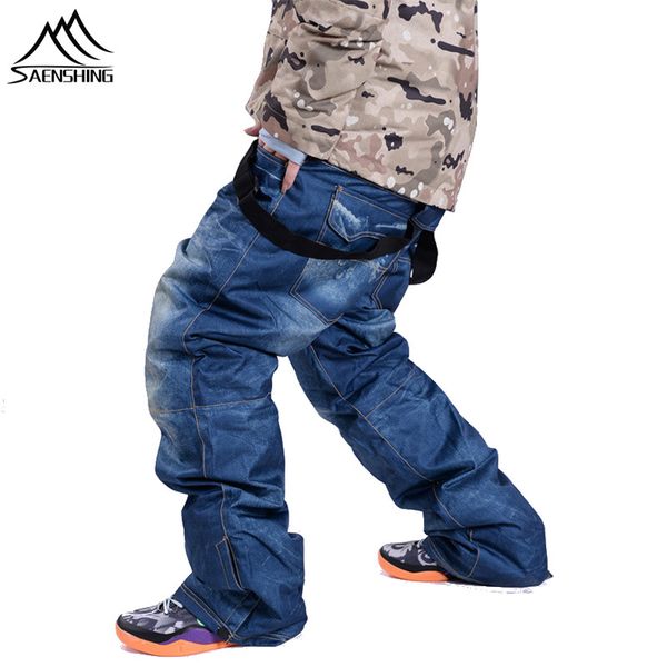 

saenshing men's skiing pant winter outdoor sport ski pants thermal thicken snow trousers waterproof windproof snowboarding pants