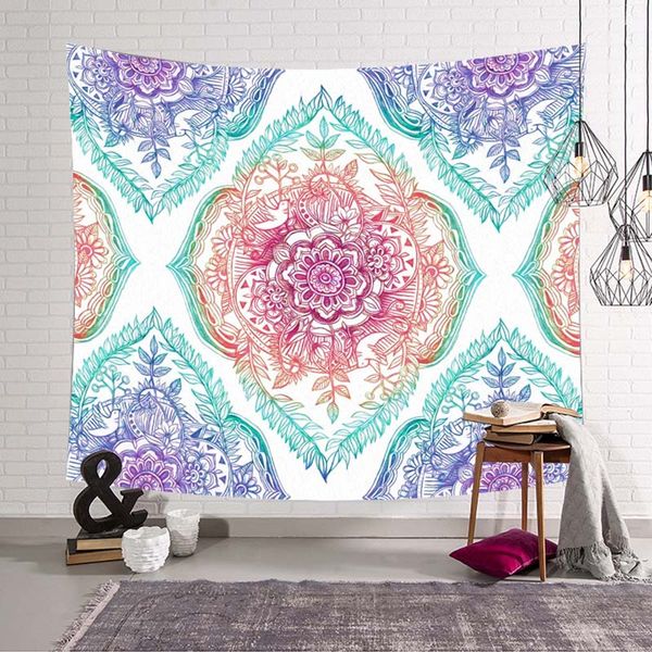 Large Beach Towel Mandala Wall Tapestries Modern Bohemian Decor Boho Bedroom Wall Hanging Tapestry Retro Boho Tapestry Boho Wall Tapestry From