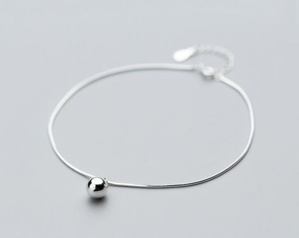 

100% authentic real. 925 sterling silver fine jewelry polished round snakebone anklet bracelet gtls700, Red;blue
