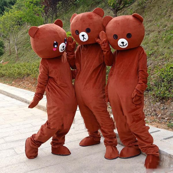 2018 Alta Qualidade Hot Rilakkuma Mascot Teddy Bear Anime Mascot Traje Frete Grátis