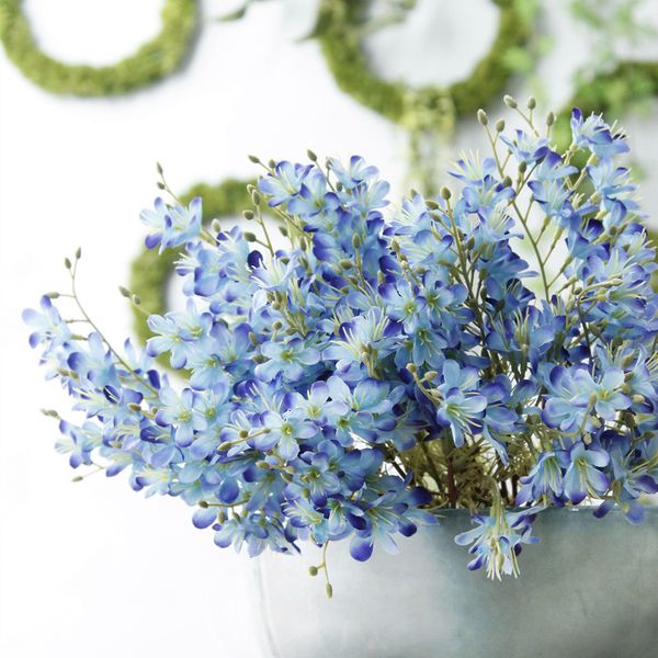 2019 6 Heads Artificial American Jasmine Lifelike Artificial