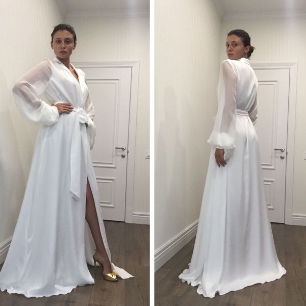 

new fashion white night robe bathrobe pyjamas wedding bride bridesmaid robes dressing gown for women pajamas nightgowns