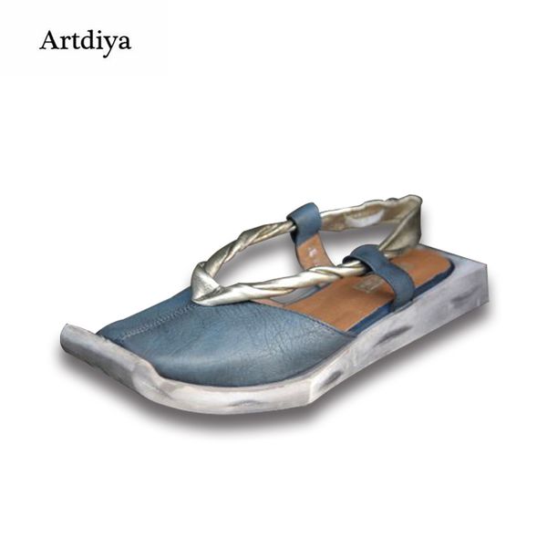 

artdiya selling genuine leather sandals square toe cowhide women shoes leather low heels casual sandals 088-13, Black