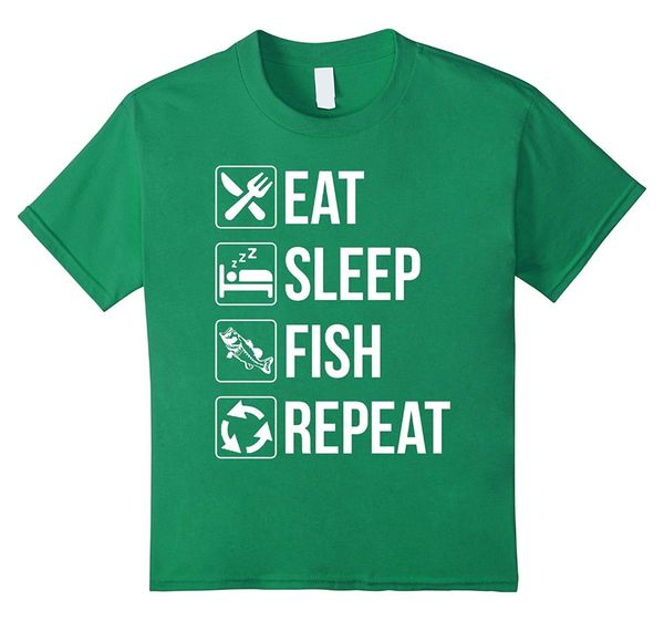 

summer short sleeves cotton t-shirt funny eat sleep fish repeat chinese style t shirt, White;black