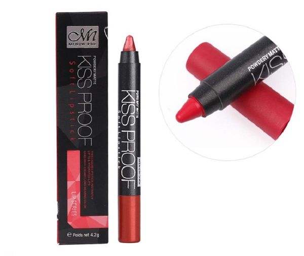 

menow kiss proof beauty waterproof lasting fade lipstick + pen sharpener dhl ing