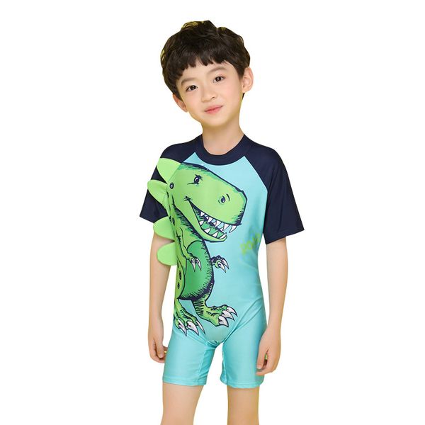 

child boys girls bikini bathing long sleeve high elasticity swimwear beach wear diving swimming cartoon print swimsuit 37xc jj