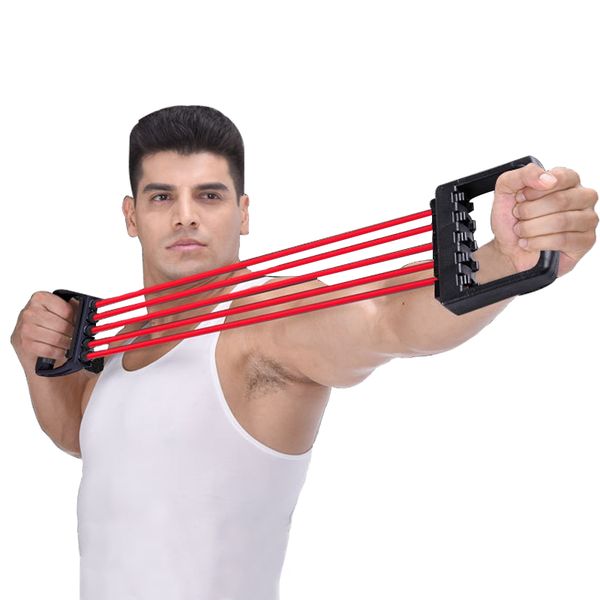 

portable fitness yoga bands expander ropes exercise restance bands natural rubber loops 5 chest muscle exercise yoga band