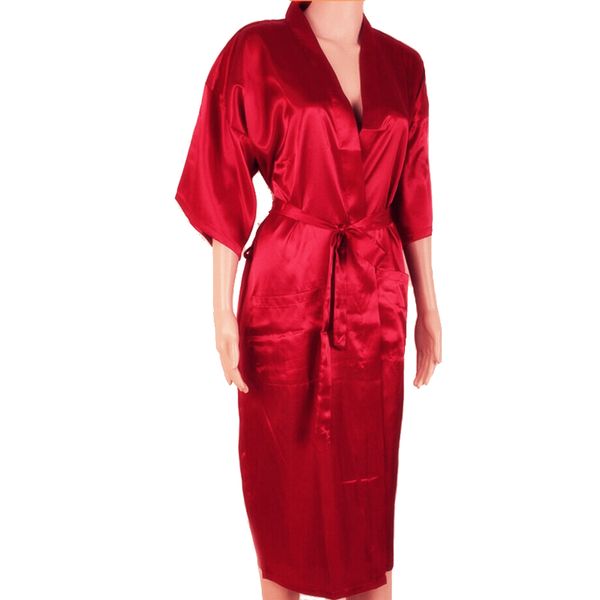 H Siyah Erkekler Seksi Sahte İpek Kimono Batrobe Elbise Çin tarzı erkek Robe Nightgown Placare artı boyut S M L XXL XXXL17380533