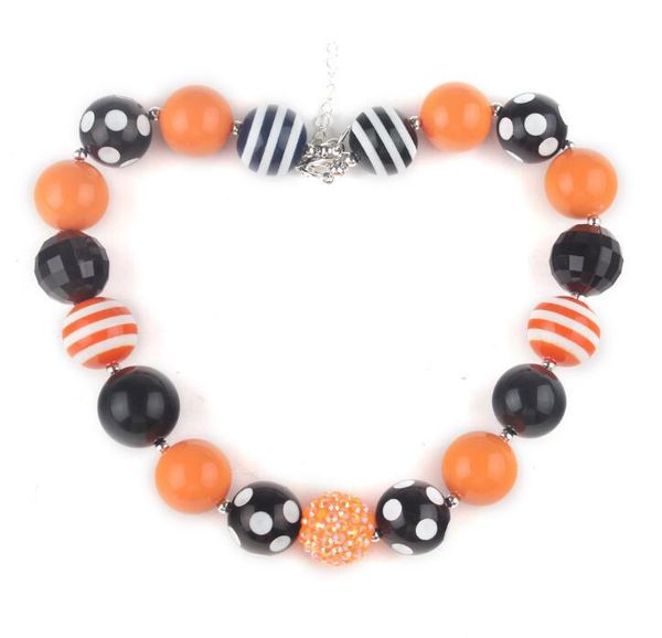 Halloween per bambini fai -da -te La collana fatta a mano con perline fatte a mano gioielli a colori misti di gollegum collana per ragazze per bambini