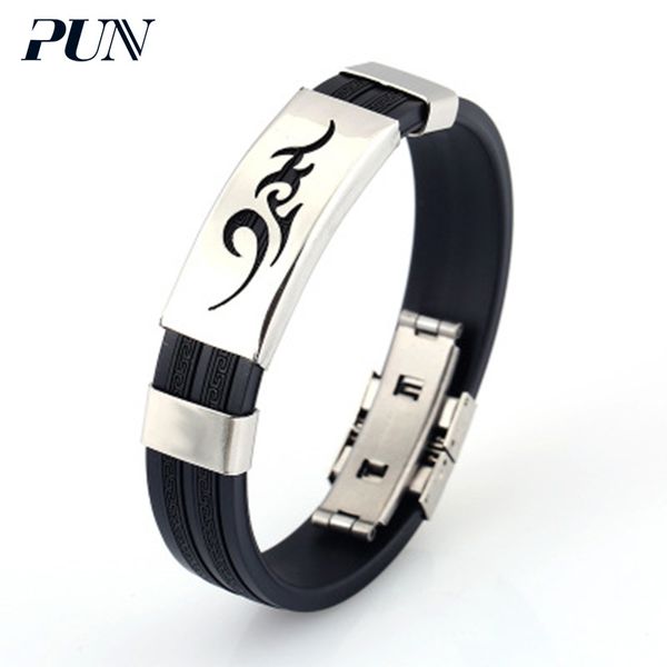 

pun bts jewelry accessories braclet hand chain braslet personalized leather flaming bracelet male charms mens bracelets 2018, Golden;silver