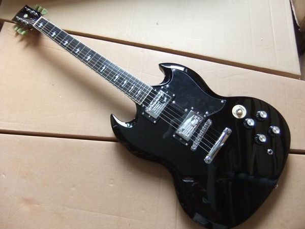 

whole ale g g400 model electric guitar lightning inlay in black 100901