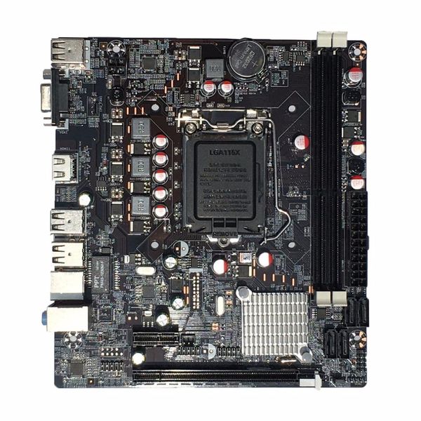 Freeshipping Profesyonel H61 Masaüstü Bilgisayar Anakart Anakart LGA 1155 Pin CPU Arabirimi Yükseltme USB2.0 DDR3 1600/1333
