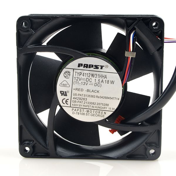 

ebmpapst 12cm 115v typ 4112n/31hha all metal high temperature printing machine cooling fan