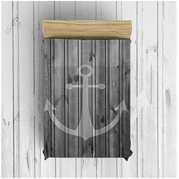 

flannel fleece blanket lightweight cozy bed sofa blankets super soft fabric retro wood grain anchor