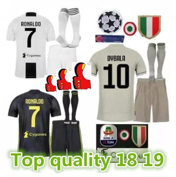 

Juventu occer jer ey kit ock ronaldo 2018 19 juven occer jer ey hirt uniform 18 19 football hirt kit with ock