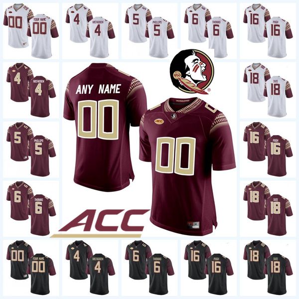 

Custom Florida State Seminoles Football Jersey Levonta Taylor Alec Eberle Jacques Patrick Ricky Aguayo Logan Tyler Nyqwan Murray FSU Jersey