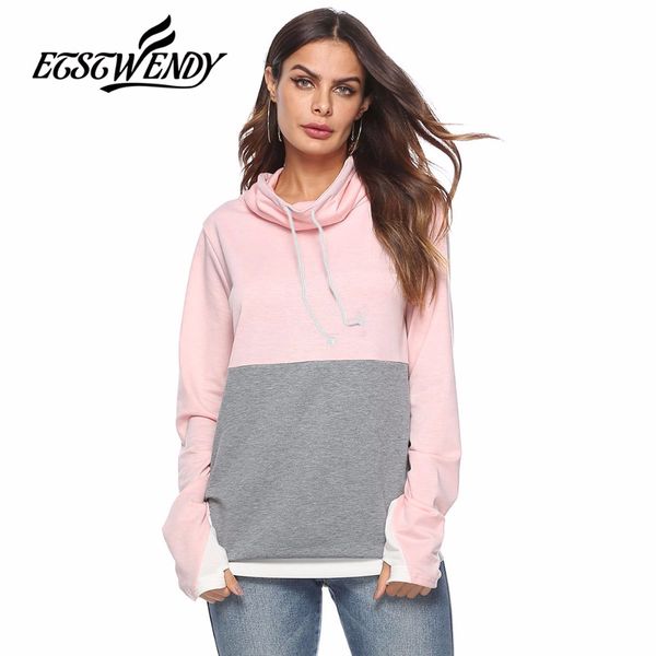 

autumn 2018 new fashion streetwear patchwork sweatshirt long sleeve women pullover sweatshirt female tracksuit women long, Black