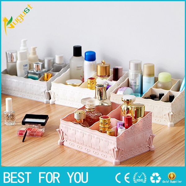 2019 New Hot Desktop Pure Color Drawer Cosmetic Storage Box Large