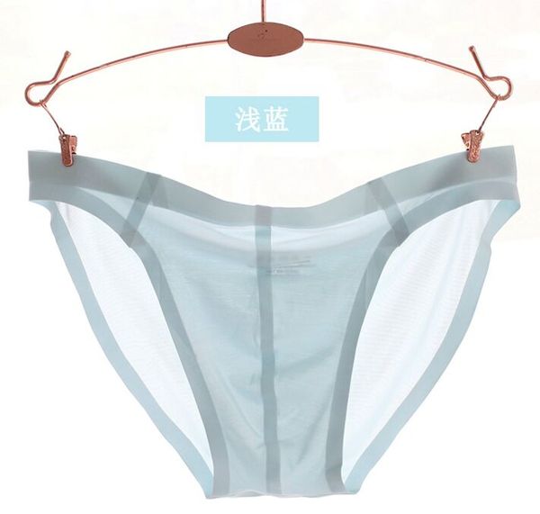 

new arrival high-end simple male seamless panties translucent low-waist briefs mens breathable underwear  l xl xxl xxxl, Black;white