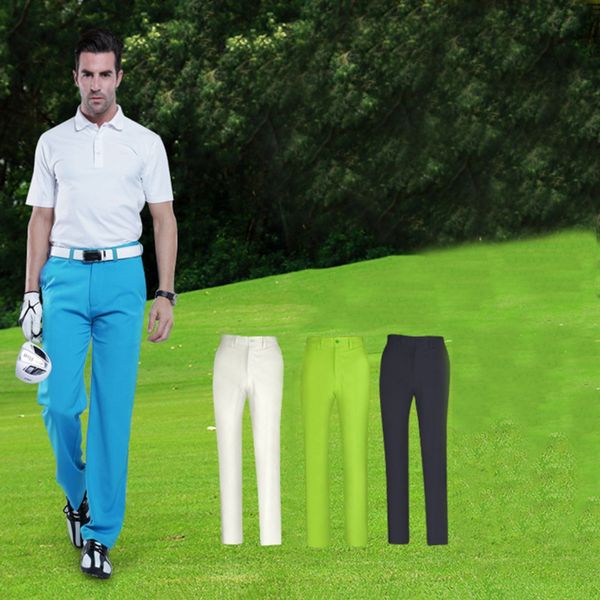 

pgm men's golf clothing outdoor polo quick dry durable waterproof breathable golf pants trousers for men 4 colors xxs-xxxl, Gary;green
