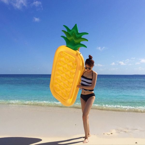 

2018 pineapple swimming float mattress water gigantic donut pool inflatable floats pool toys swimming float floats