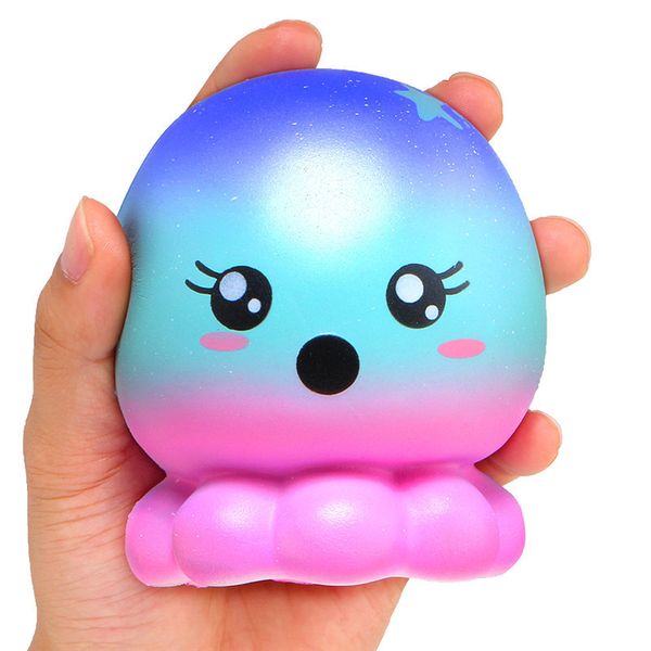 

Squishies wholesale rare kawaii squishy jumbo Octopus slow rising squishy with package kids toy gifts scented bread Free Shipping