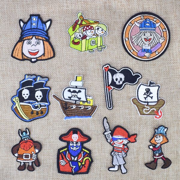 

buccaneer fabrics badges apparel accessories patches for glue embroidered clothing patches for attire iron on transfer applique patch 10pcs, Black
