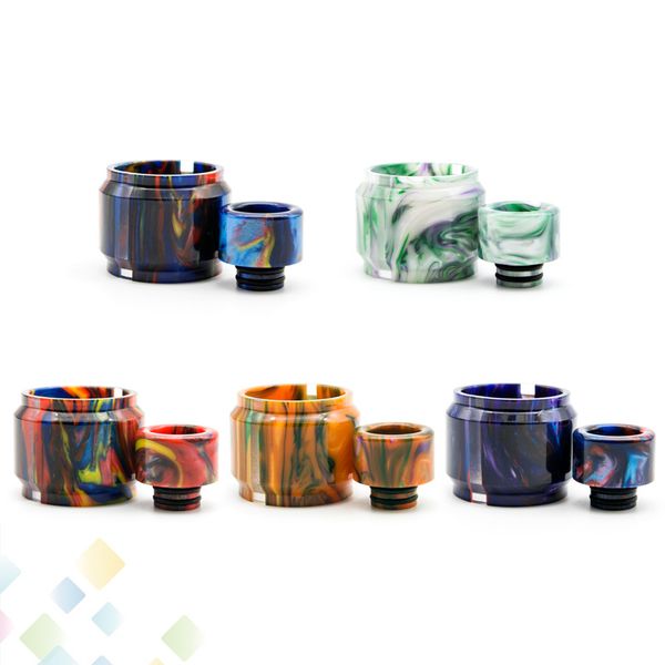 

TFV12 Baby Prince Replacement Resin Kit Fat Extend Expansion Bulb Set with Resin Tube Caps Drip Tip for TFV12 Baby Prince DHL Free