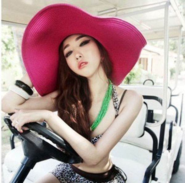 

style hipping women girls fashion big sun hat summer beach hat accessories, Blue;gray